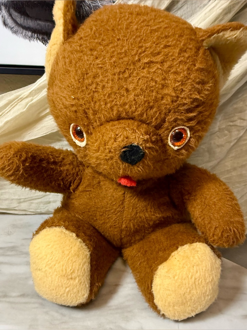 Antique teddy bear 1950’s 15” height